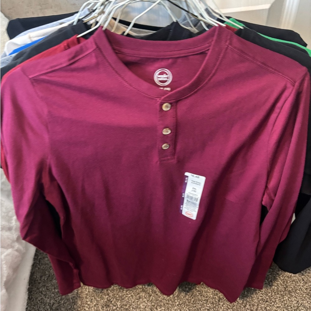 Lot of (2) long sleeve shirts boys size 18